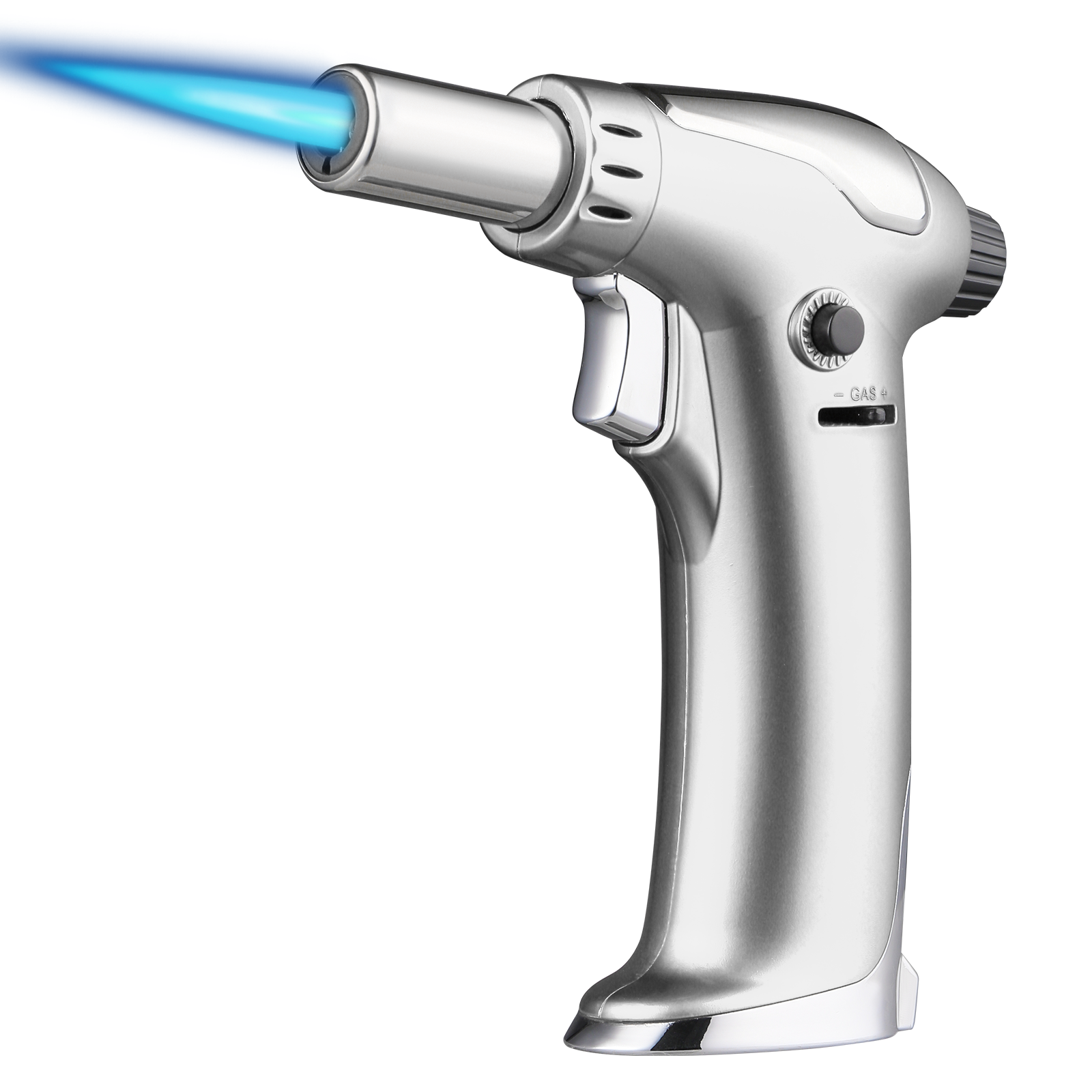 Magshion Butane Torch, Butane Lighter for Cooking with Adjustable Flame, Refillable Kitchen Torch \u0026 Cooking Torch for Creme Brule \u0026 Baking, Silver (Butane Gas Not Included)